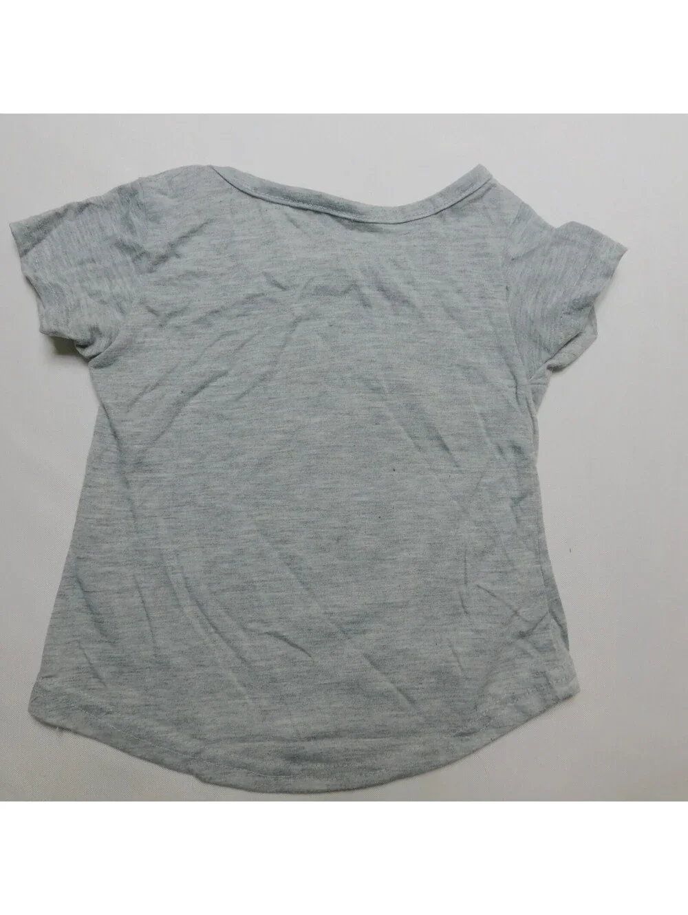 Angel Face Toddler Girls 2T Gray Unicorn Shirt Glitter 